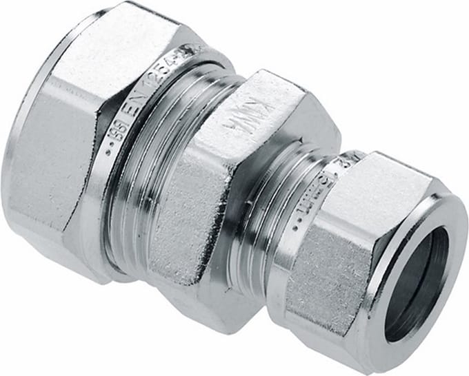 Bonfix knelkoppeling - Overschuifkoppeling - 12mm x 10mm - Vertint Messing