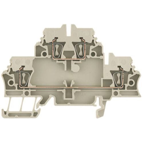 Weidmüller 1674300000-50 Klem 2-etages Spanveer Donkerbeige 50 stuk(s)