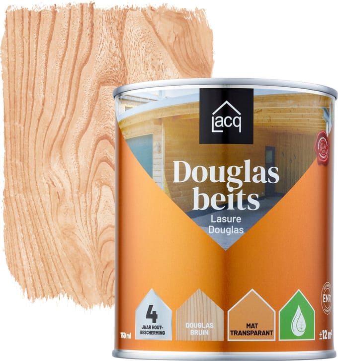 Lacq Douglas - Beits - Bruin - 0,75 L - Beits voor buiten