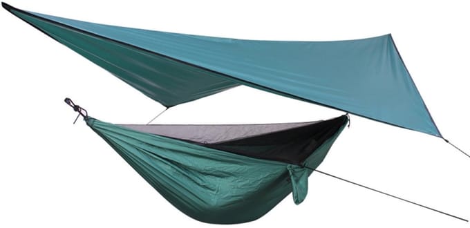 Let op type!! Weerbestendige Mosquito net hangmat achtergrond set buiten