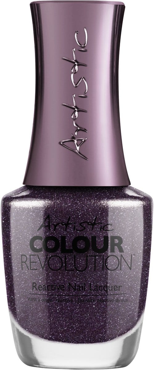 Artistic Nail Design Colour Revolution 'Spell Me Over' (Donkerpaars Shimmer)