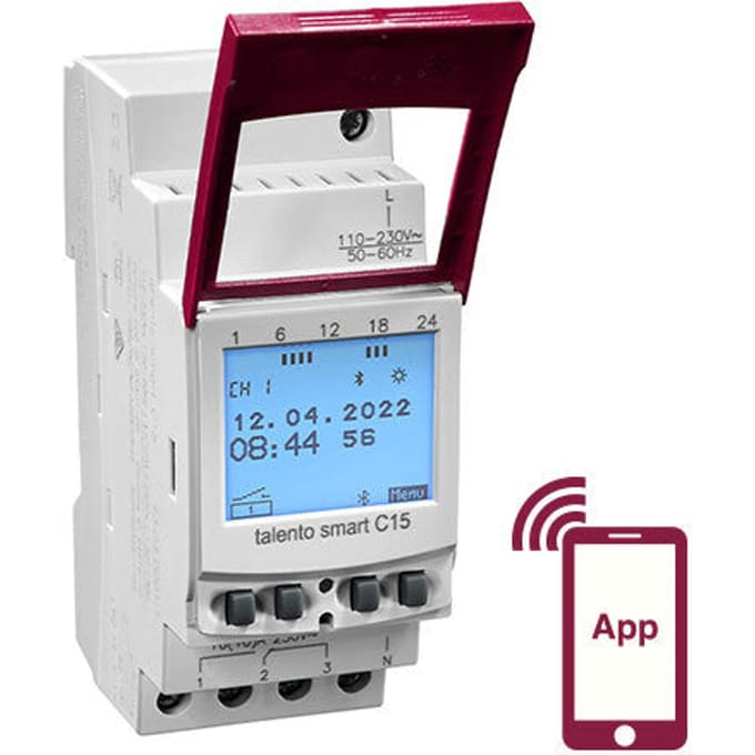 Grasslin Talento Smart - C15 - Digitale schakelklok voor paneelbouw - 43.03.0001.1