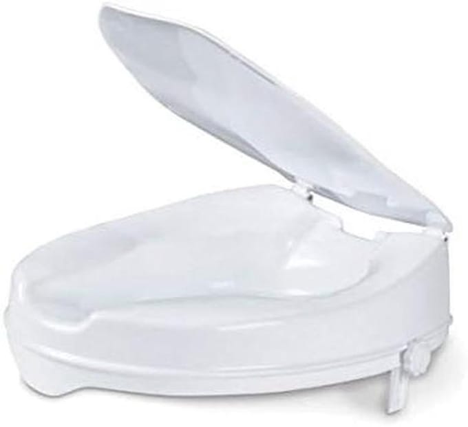 Toiletverhoger - Zitting Verstelbaar - Comfort Verhogend - Drie Hoogtes - 10 cm - Wit