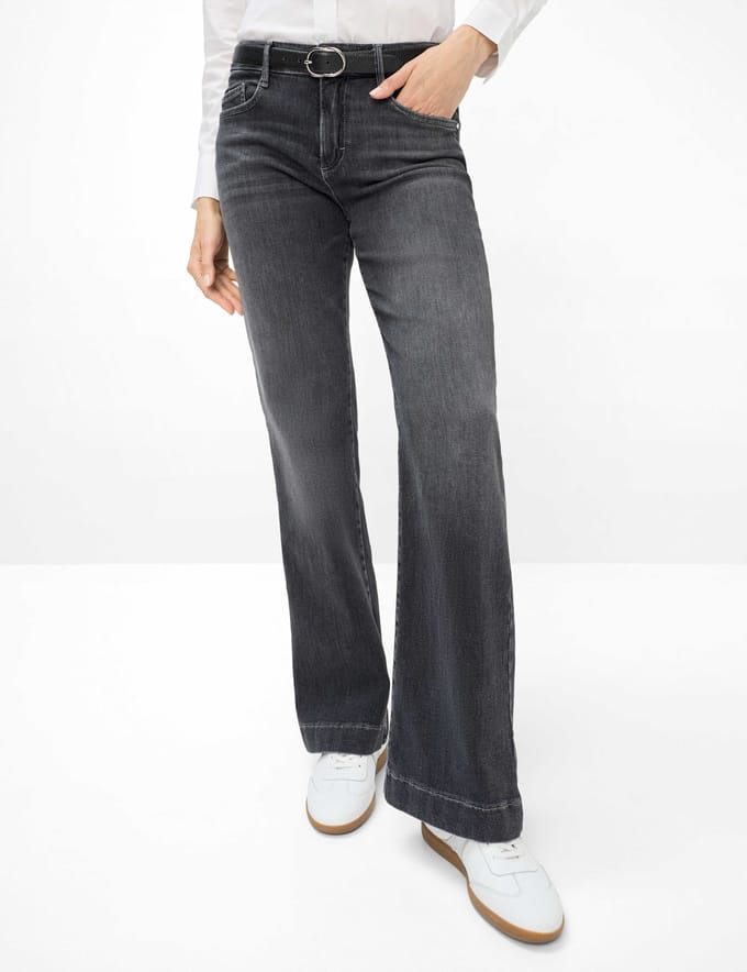 Brax Dames Jeans  Style MAINE smoke grey, denim mediumgrijs, maat 48L
