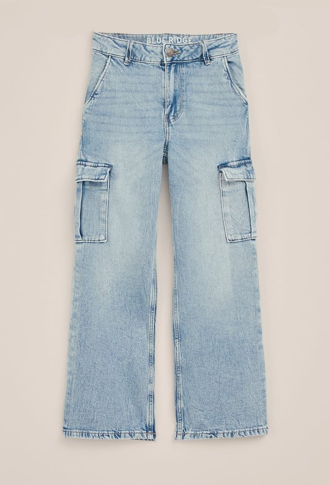 We Fashion Cargo Pants Light Blue Größe: 170 | Jeans Outlet | kids | Blau