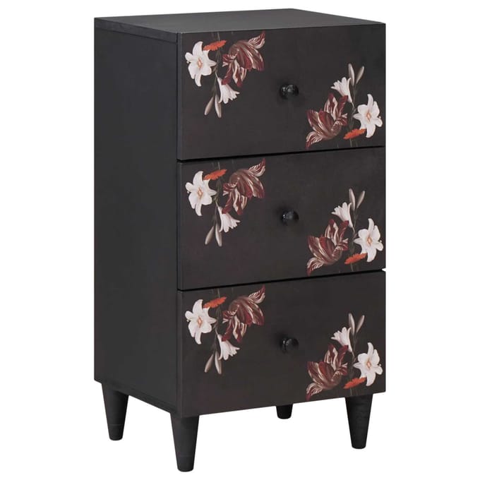 vidaXL - Opbergkasten - Multikleur - 40 - x - 33,5 - x - 75 - cm - Massief - Mango - Hout