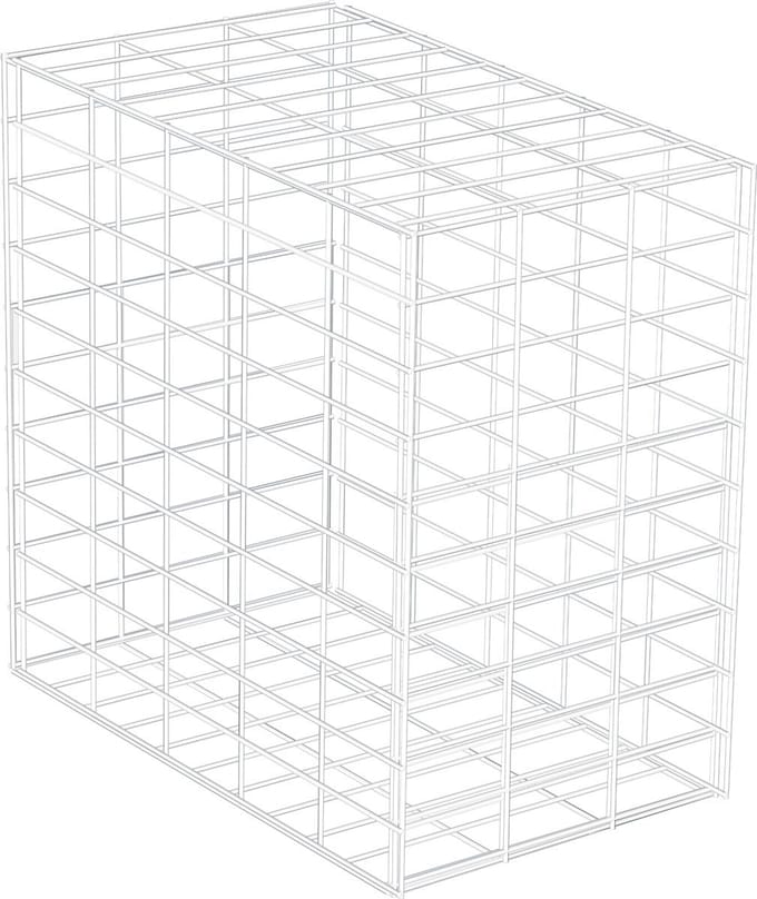 Schanskorf 50x50x30cm, compleet met ringen + tang + afstands.
