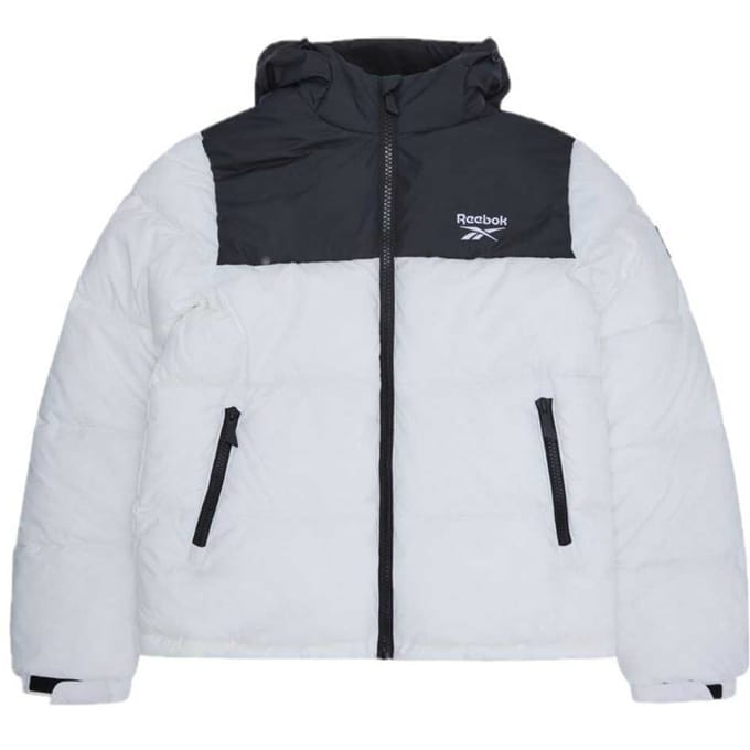 Reebok Mannen RB1569 Gevoerde Jas (Wit)