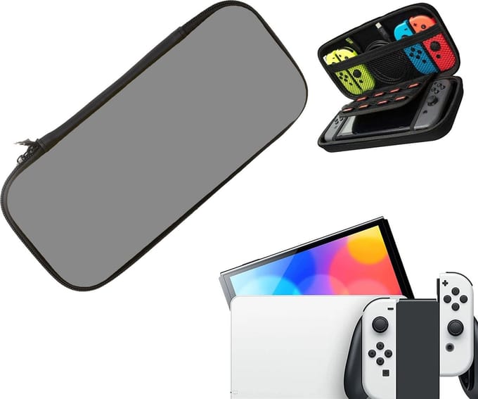 Gadgetpoint - Console Beschermhoes voor Nintendo Switch - Hardcase Opberghoes - Performance Gaming Case - Console Accessoires - Grijs - Grey