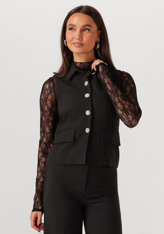 Freebird Gijsje Gilet Black Größe: M | Gilets Outlet | Damen | Schwarz