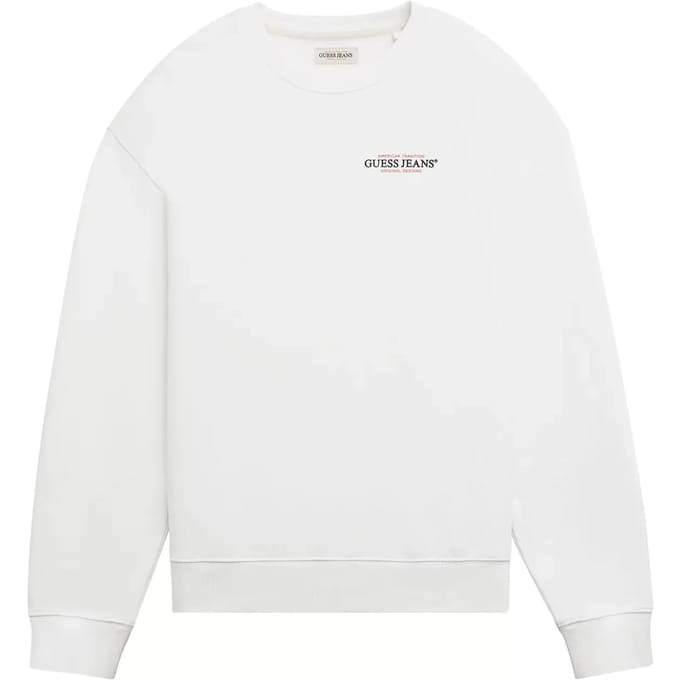 Guess Jeans Gj Cn Reg American Trad Sweatshirt Wit S Man