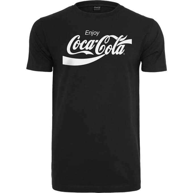Merchcode Coca Cola - Logo Heren Tshirt - XS - Zwart