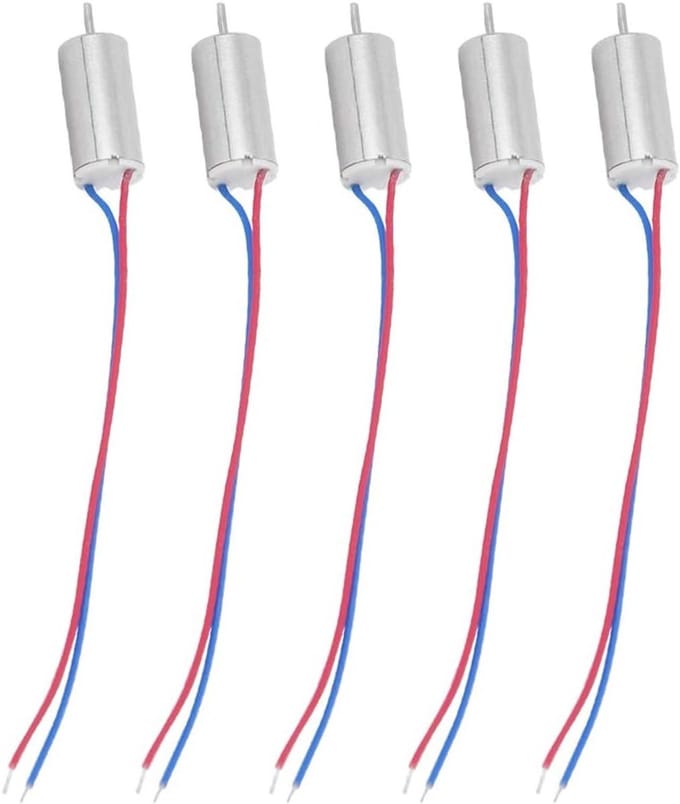 Micro Coreless Motor 6X12 mm - 5 Stuks 3.7V 21800 RPM voor Drones, Modelvliegtuigen en Speelgoed