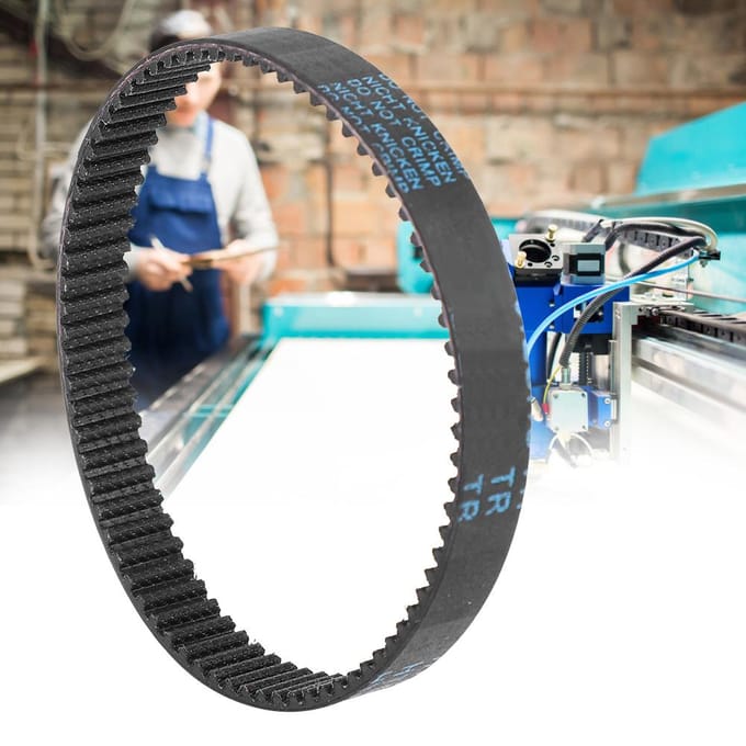 HTD3M Circulaire Rubberen Distributieriem Gesloten Lus Lasersnijmachine Ringriem(354mm 15mm) black