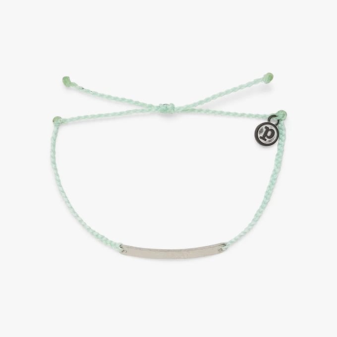Pura Vida -HAMMERED BAR CHARM - Armband - Turkoise