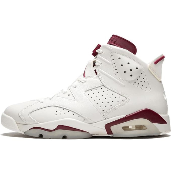 Air Jordan 6 Retro 'Maroon' 2015 384664-116 42 white