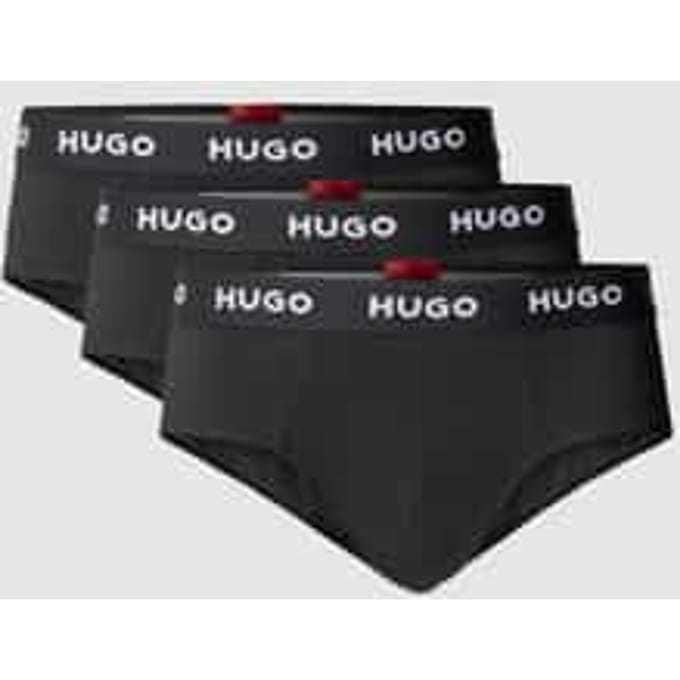 HUGO hipster briefs (3-pack) - heren slips - zwart - Maat: M