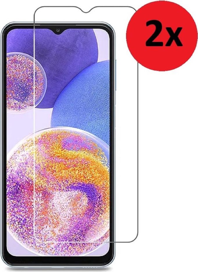 Geschikt voor Samsung Galaxy A16 Screenprotector - Samsung A16 Screen Protector Tempered Beschermglas 2x