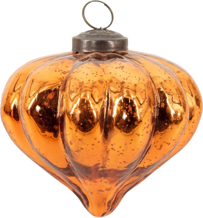 HomeBound by KY | Glazen kerstbal copper | 10x10x10cm | kerstbal