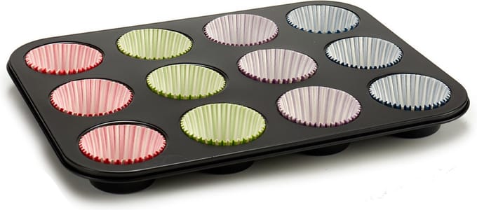 Kinvara Cupcake bakvorm - 12x muffins maken - 35x26 cm