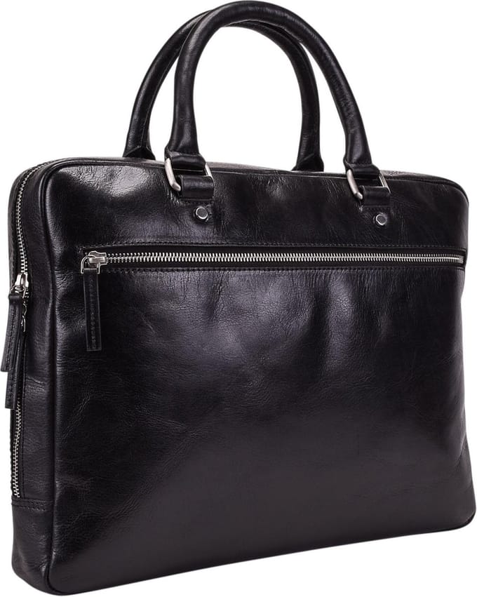 Leonhard Heyden Cambridge laptoptas 1-vaks 13 inch - Zwart