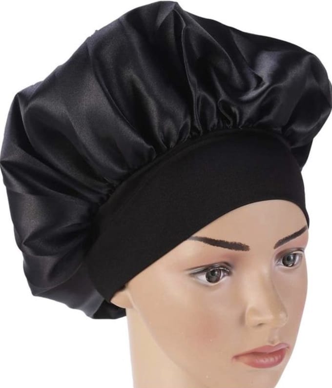 Satijnen Slaapmuts Bonnet - Haarmuts met Elastiek - Silk Bonnet - Haarverzorging - Sleep cap - Dames slaapmuts - LOUZIR