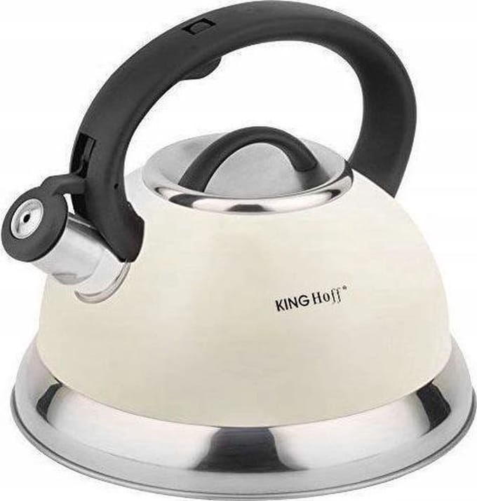 Kinghoff 3246 - Fluitketel - Wit - 3 liter