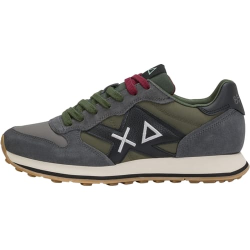 Sun 68 Heren Sneaker Tom Solid Dark Grey | Grijs | Maat: 40