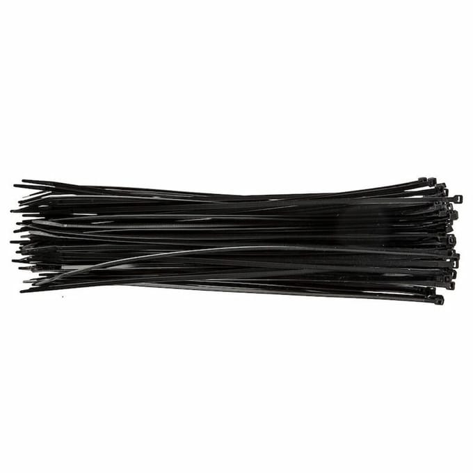 Smart Kabelbinders, Tie-wraps, Tyraps, 2,5 x 100 mm ZWART, 100 stuks