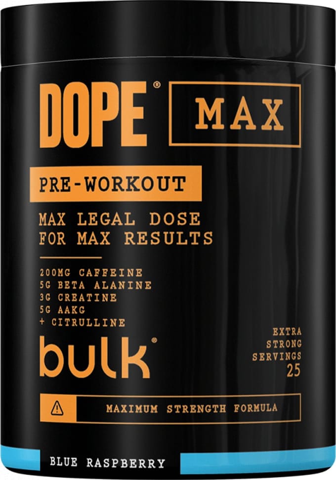 Bulk Dope Max Pre-Workout (25 serv) Blue Raspberry - Pre-Workout - Pre-Workout Booster