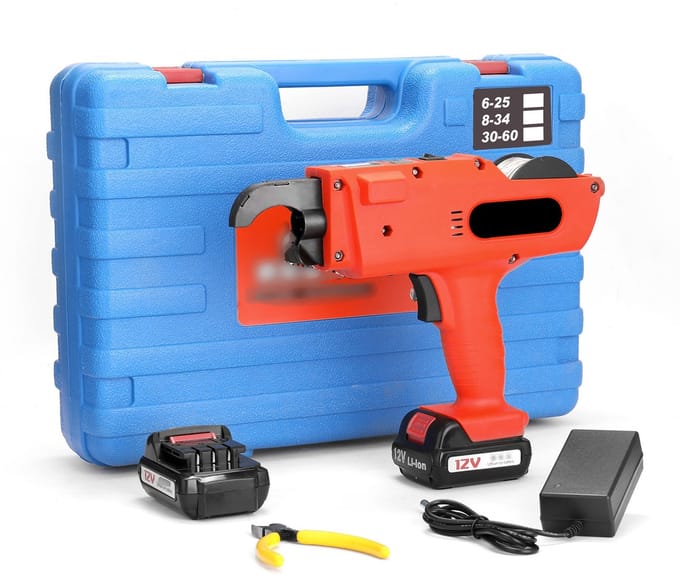 KKmoon 12 V Automatische 8-34MM Wapeningsbindmachine, draadloos en oplaadbaar