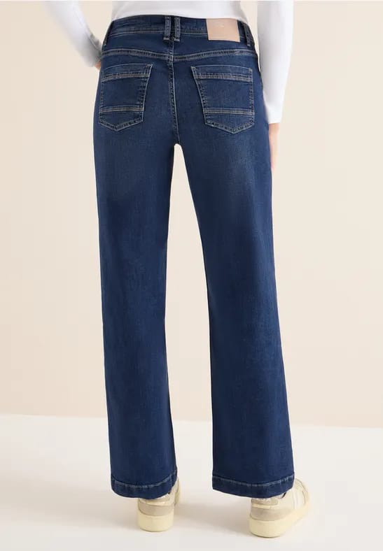 Jeans met gallonstrepen