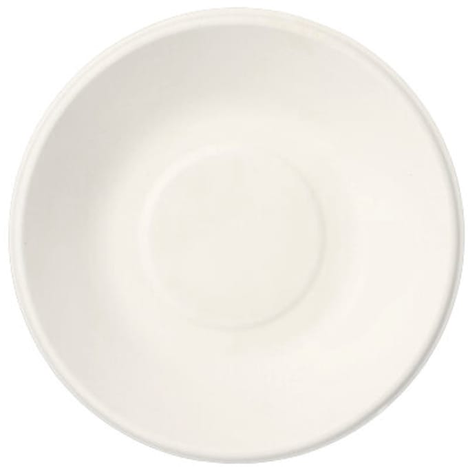 12x 12 Schalen suikerriet pure 680 ml Ø 19 cm · 4 cm wit