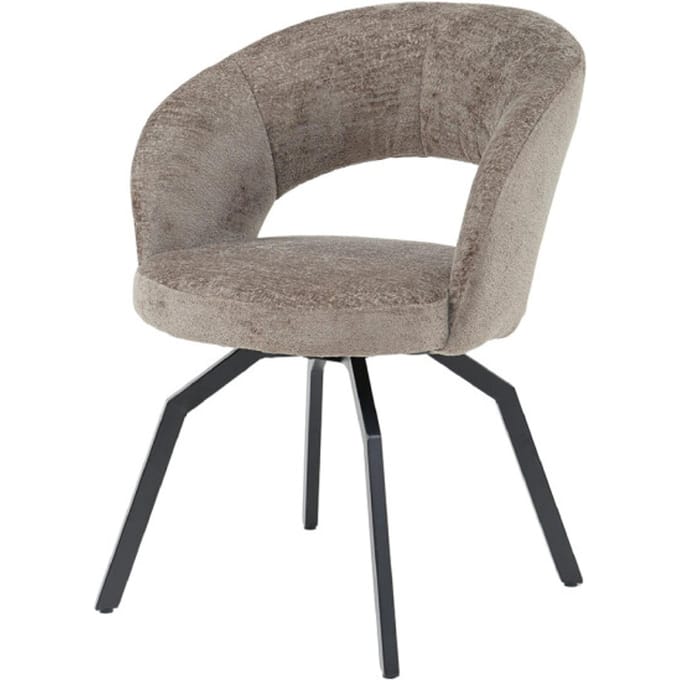 PTMD - Eetkamerstoel Aranea - Bruin - 63x62x81cm