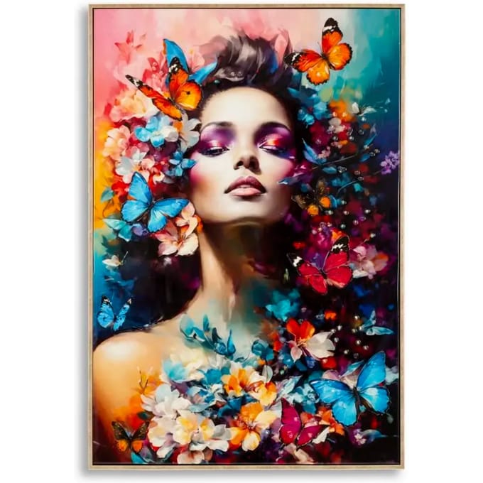 Muurdecoratie schilderij op canvas met lijst Mauro Ferretti Laccato Marty A