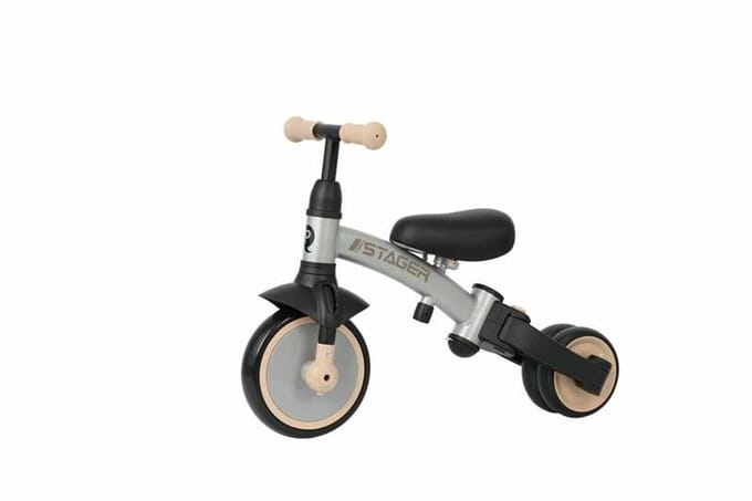 Qplay 3 In 1 Driewielige Kinderwagen Zilver