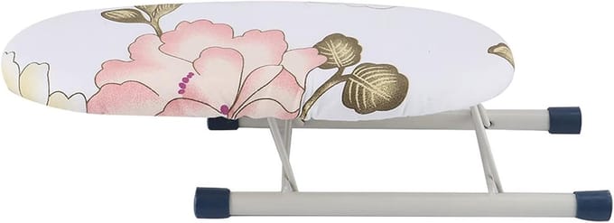 Mouw Strijkplank Tafelmodel Ruimtebesparend Mini Strijkplank met Pioen Bloemdesign