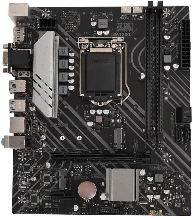 Allecto - Z490 Moederbord - ATX Formaat - LGA 1200 - M.2 Interface - Voor 10e en 11e generatie CPU - Voor DIY Computer
