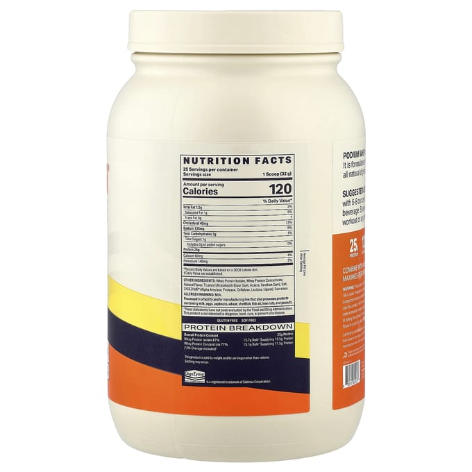 Podium Nutrition, Wei-eiwitpoeder, Maple Butter Pancakes, 800g (1.76lb)
