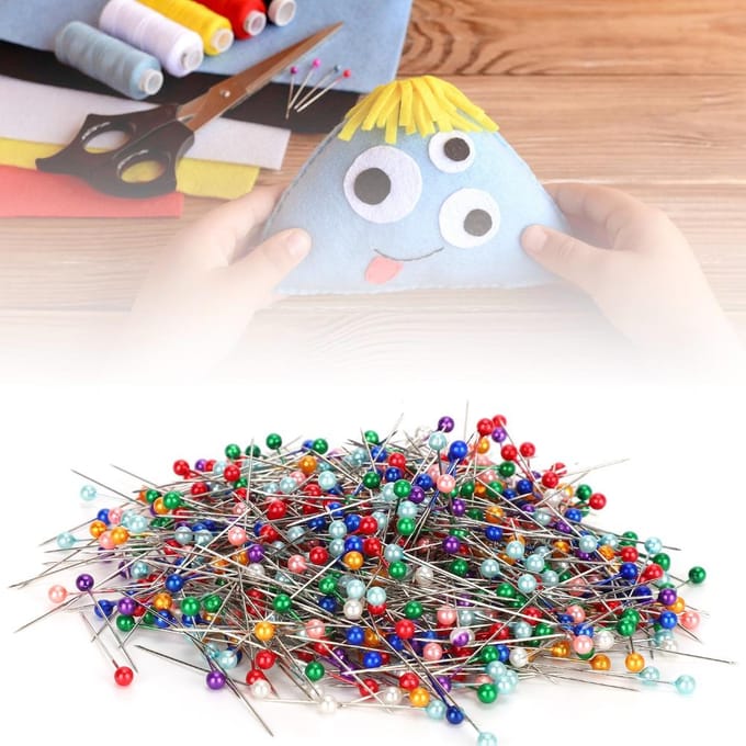 700 stuks kleur naaien parel pin ronde kop pin naaimachine positionering naald corsage pin gray