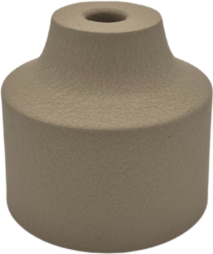Deco4yourhome® - Kandelaar - Scandinavisch - Zaya - 12cm - Creme - Grijs