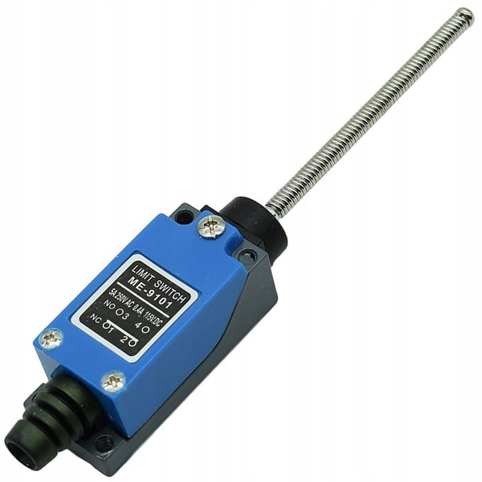 Serie ME - Eindschakelaar met Veer - 1NO+1NC - Metalen Behuizing