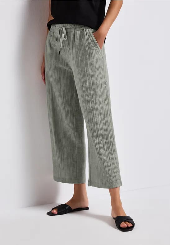 Mousseline broek Wide Legs