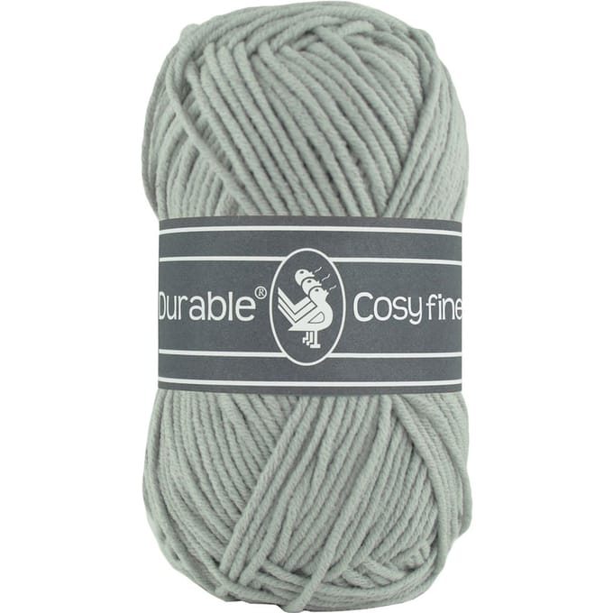 Durable Cosy Fine - 2228 silver grey - Katoen/Acryl Garen