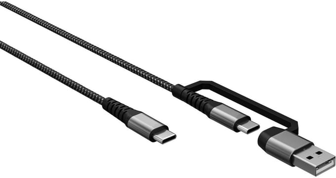 USB-C naar USB-C Gevlochten Textielkabel