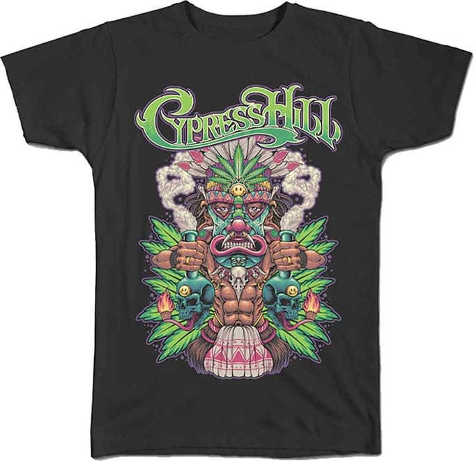 Cypress Hill - Tiki Time Heren T-shirt - M - Zwart