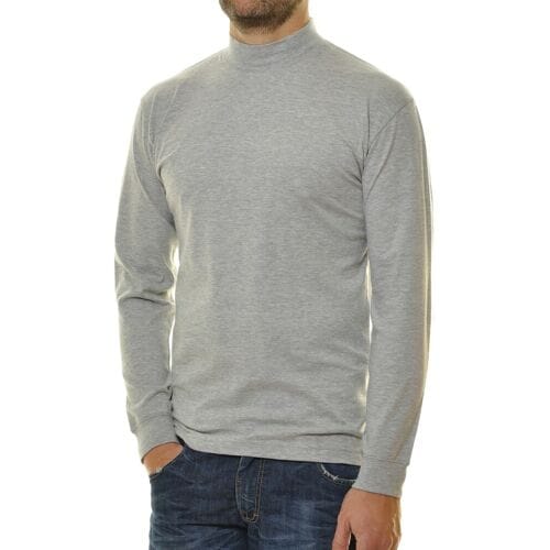 Ragman Long Sleeve Turtle T-Shirt Single Jersey Quality Grijs Melange / male