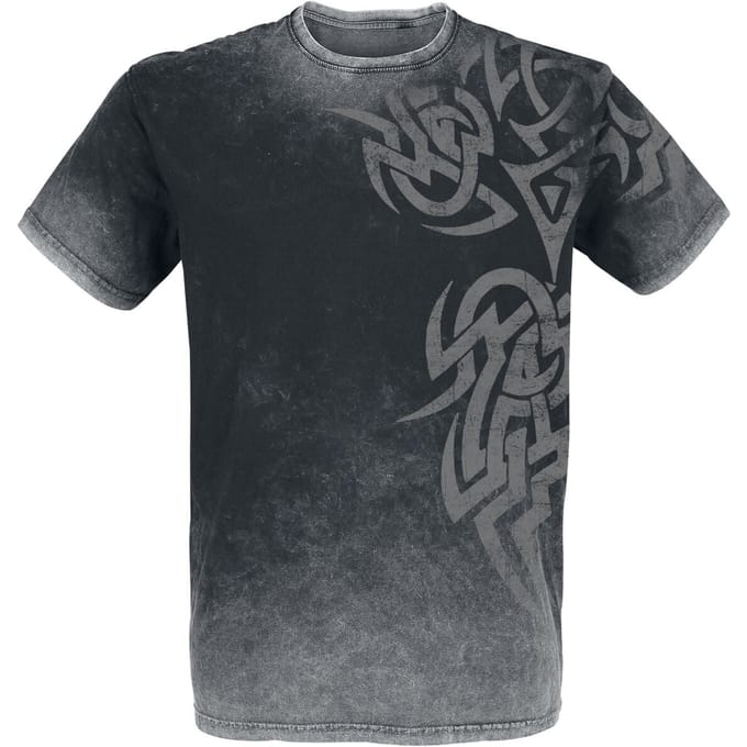 Outer Vision T-shirt - Broken Symbol - XL tot 4XL - voor Mannen - zwart