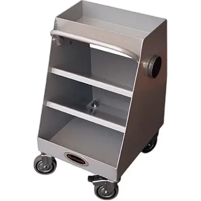 Paardrijwagen 2 plateau van aluminium Blacksmith