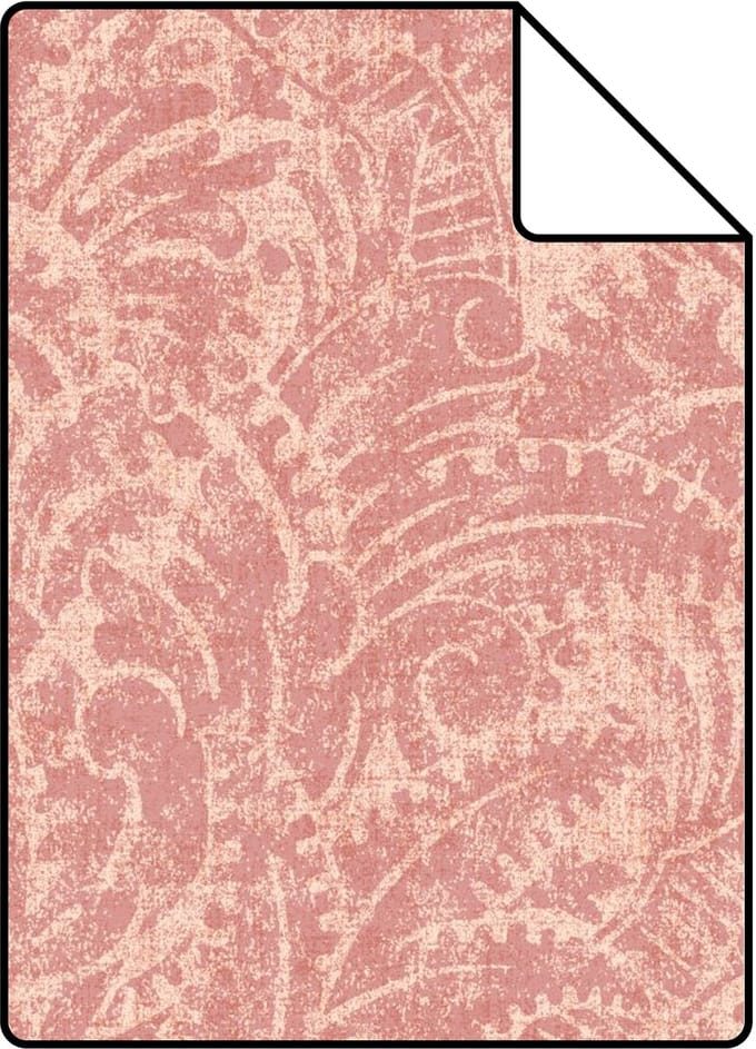 Proefstaal ESTAhome behang ornamenten roze - 26.5 x 21 cm - 131619-S